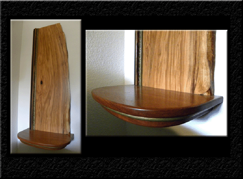 picture of Italian Olive Wood Plant Shelf