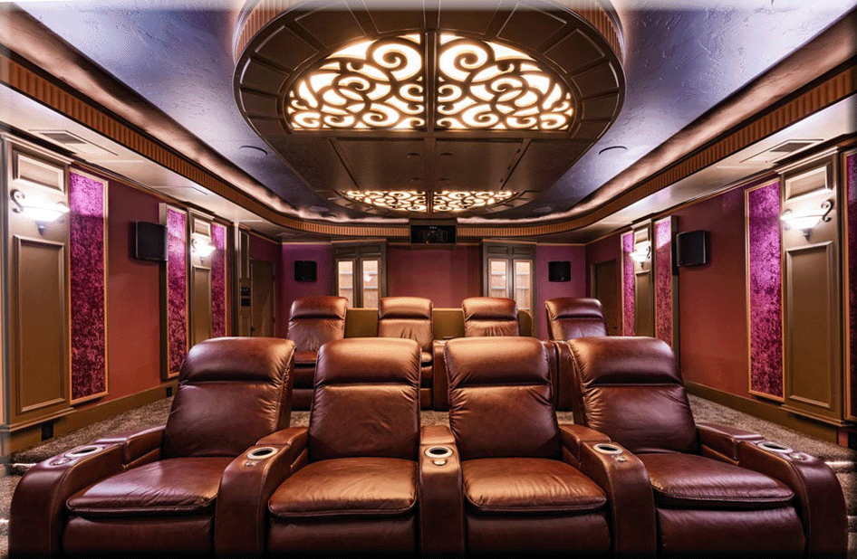 Picture Of Newcastle Home Theater Back Wall